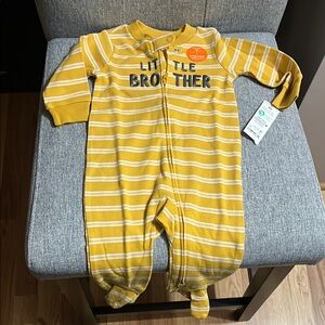 Yellow Striped Kids One Piece